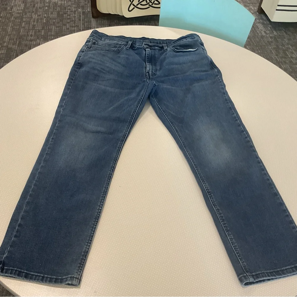 Levis 541 Jeans Mens 36x30 Blue Whiskered Athletic Fit Tapered Denim Mid Rise